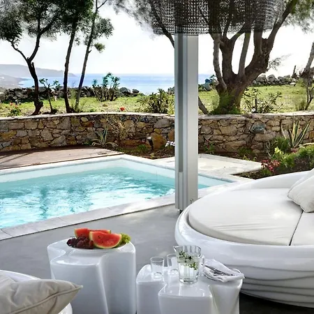 Luxury Mykonos Dafniri Private Pool Sea View Kalafatis ヴィラ